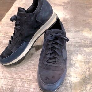 Phillippe Model Men’s Sz 9 Blue Camouflage Sneakers Sz 42 EU Italian made